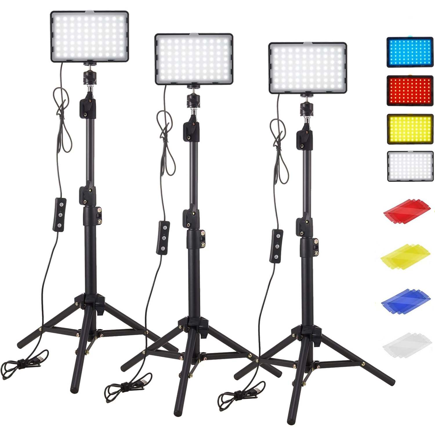 Photography Umbrella Lighting Kit - LED Photography Video Light Panel Lighting