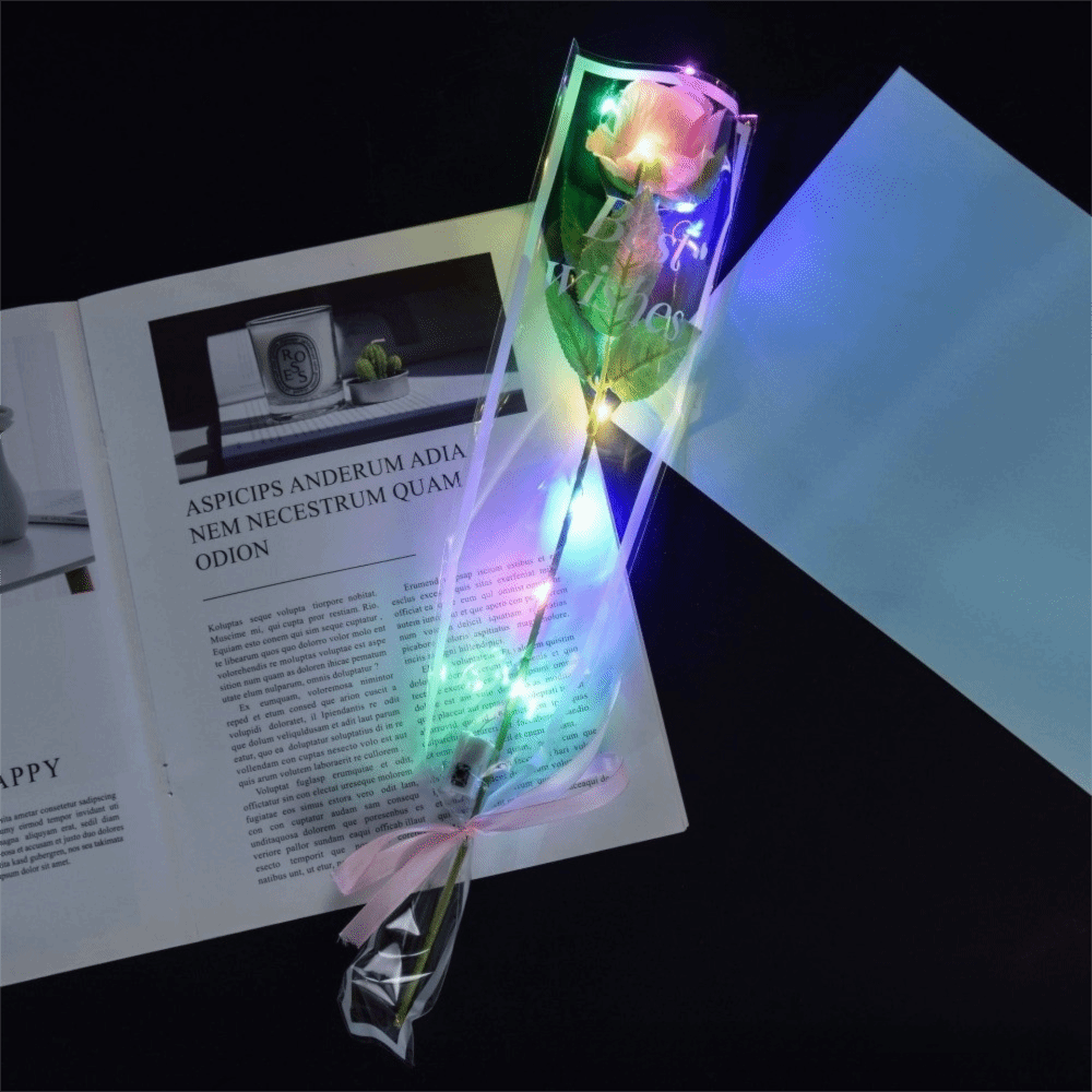 Photography Lighting Simulator Free - Glowing Artificial Rose Flower LED Lights