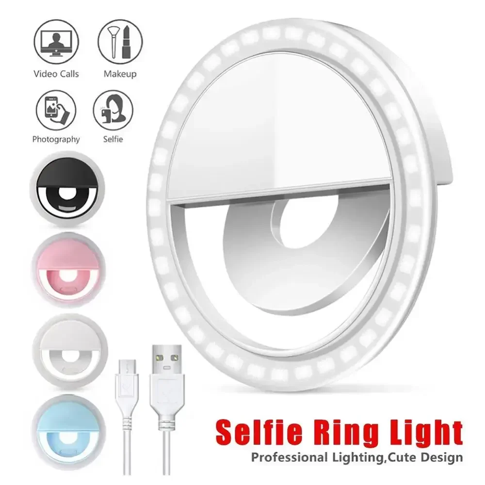 Photography Lighting Diagram - LED Selfie Ring Light Mobile Phone