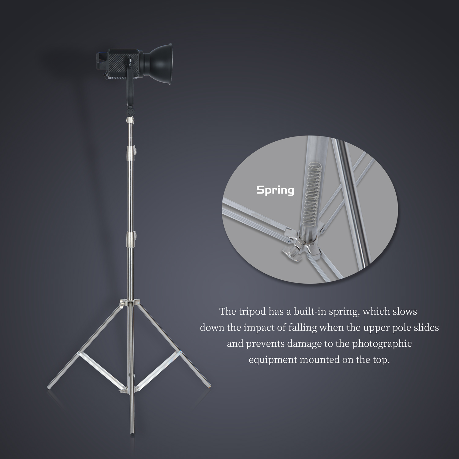 SH 2.8M Stainless Steel Light  - Photography Lighting Material 评论和价格