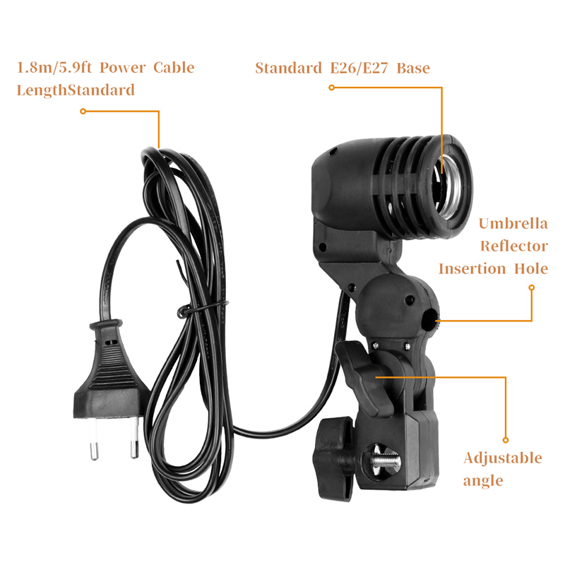 1.8m Cable Cord Light Bulb Sta - Photography Umbrella Lighting Kit 评论和价格