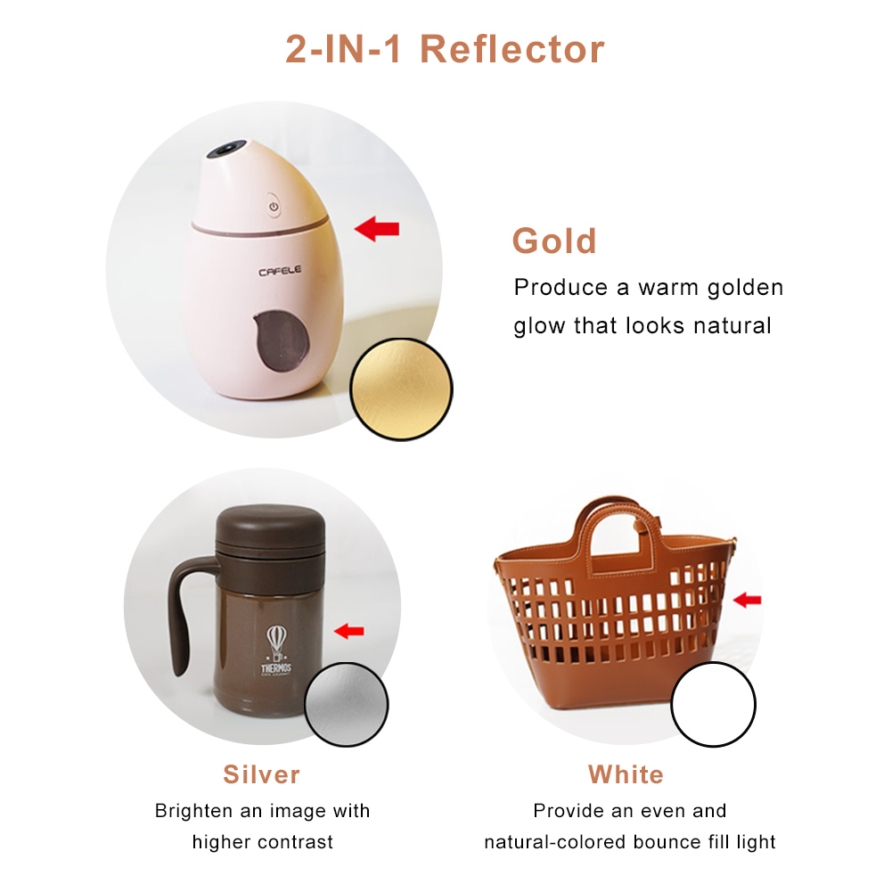 2in1 Round Portable Reflector  - Photography Lighting Diffuser 评论和价格