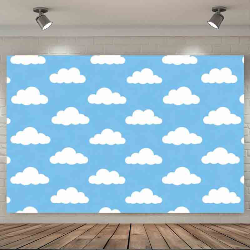 Cartoon Simple Blue Sky White  - Photography Lighting And Background 评论和价格