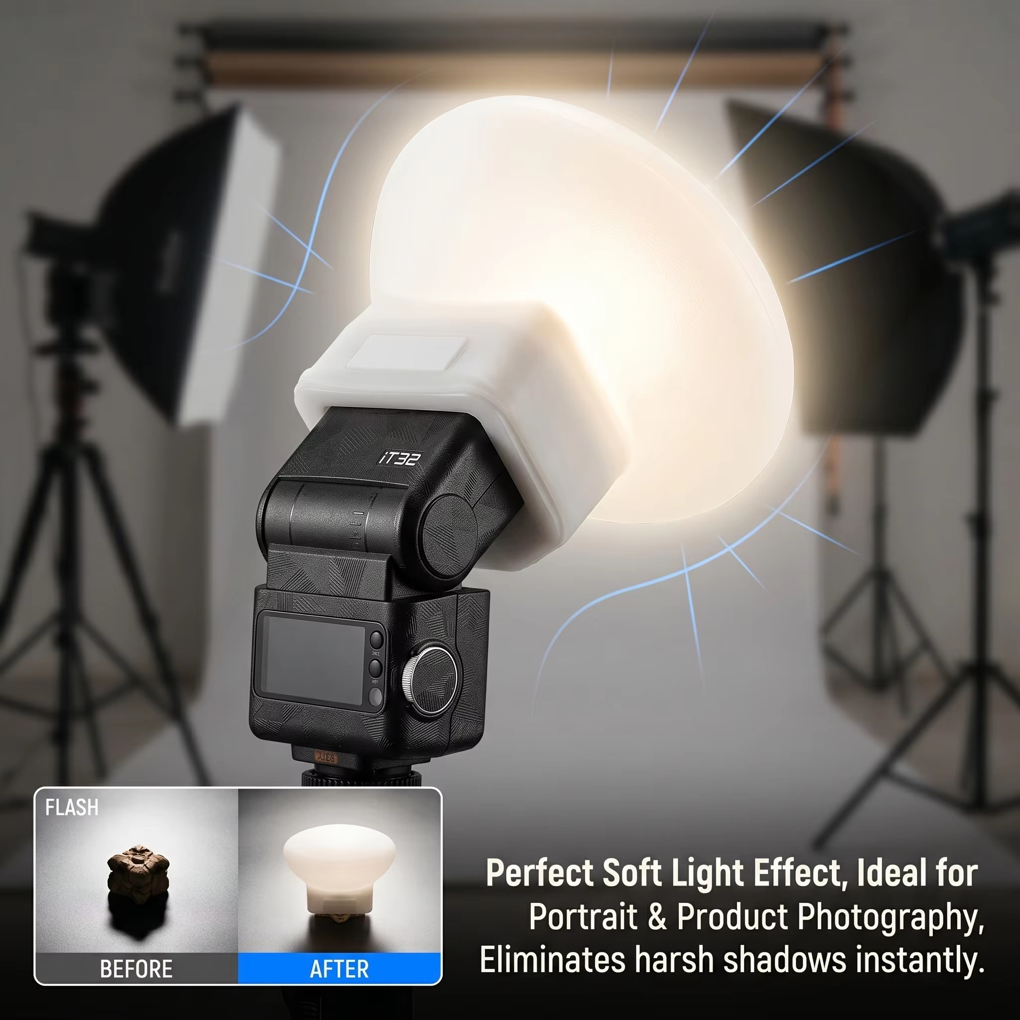 Silicone Flash Diffuser Cover  - Photography Lighting Diffuser 评论和价格