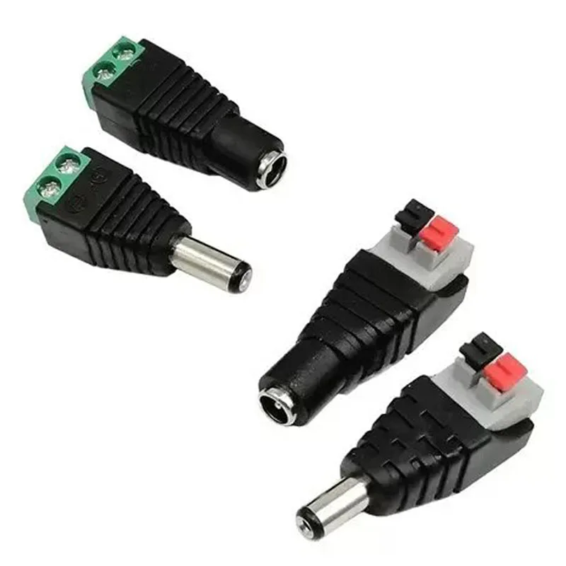 Female and Male DC Connectors  - Photography Led Lighting Kit 评论和价格