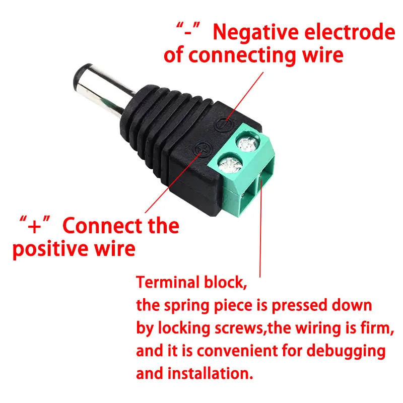 Female and Male DC Connectors  - Photography Led Lighting Kit 评论和价格