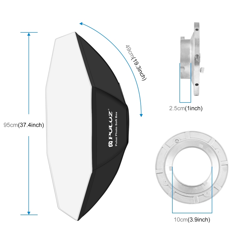 PULUZ 95cm Octagon Photography - Photography Lighting Diffuser 评论和价格