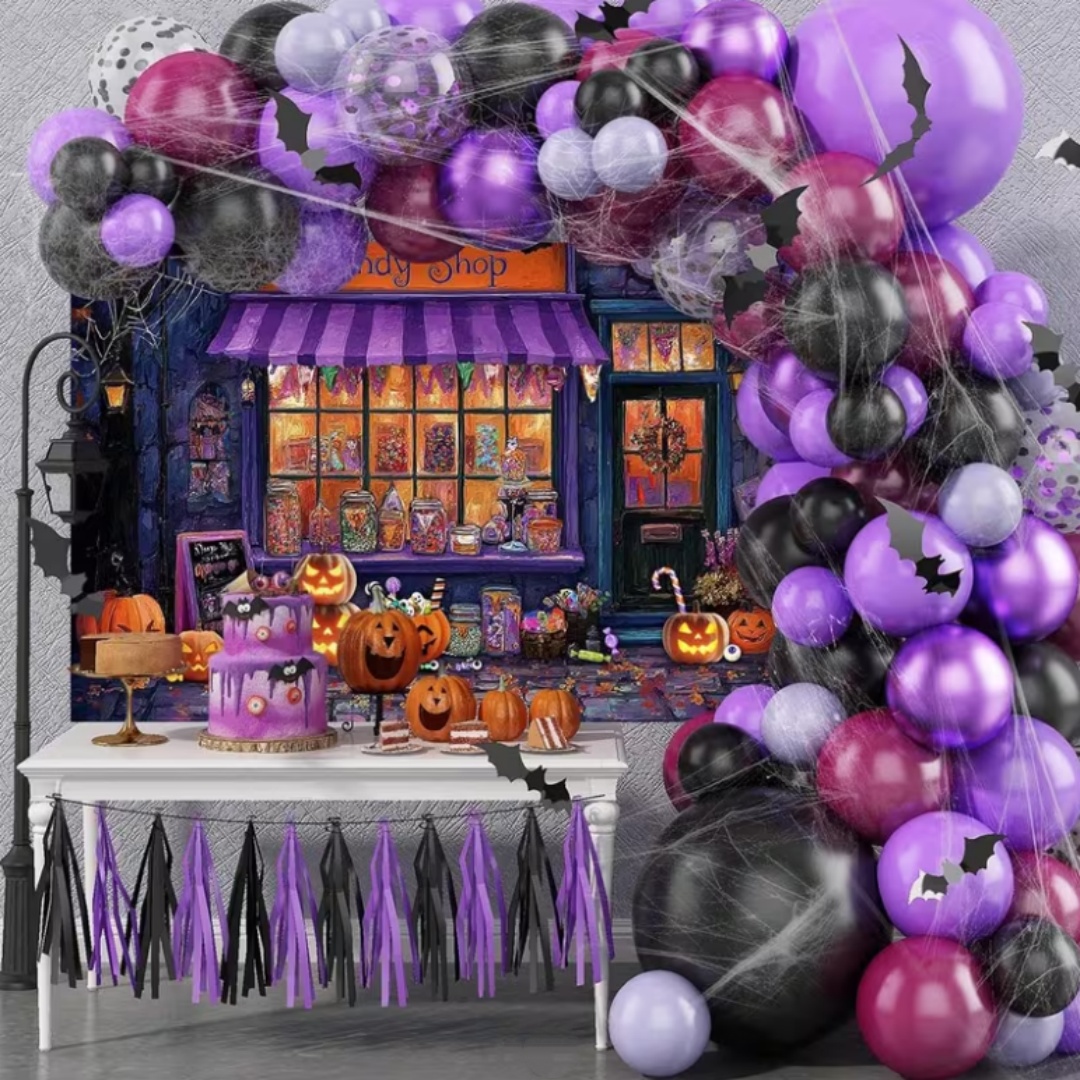 Purple Halloween Shop Theme Pa - Photography Lighting And Background 评论和价格