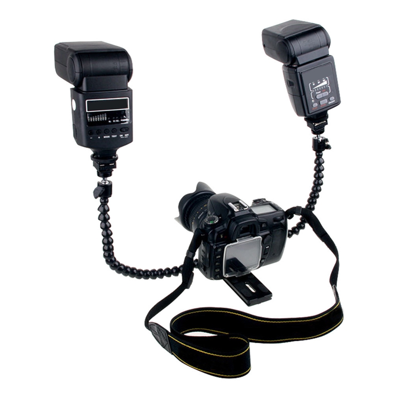 Flexible Dual Arm Hot Shoe Fla - Macro Photography Lighting Kit 评论和价格