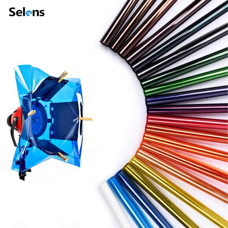 Selens 14 Colors 40*50cm Filte - Photography Umbrella Lighting Kit 评论和价格
