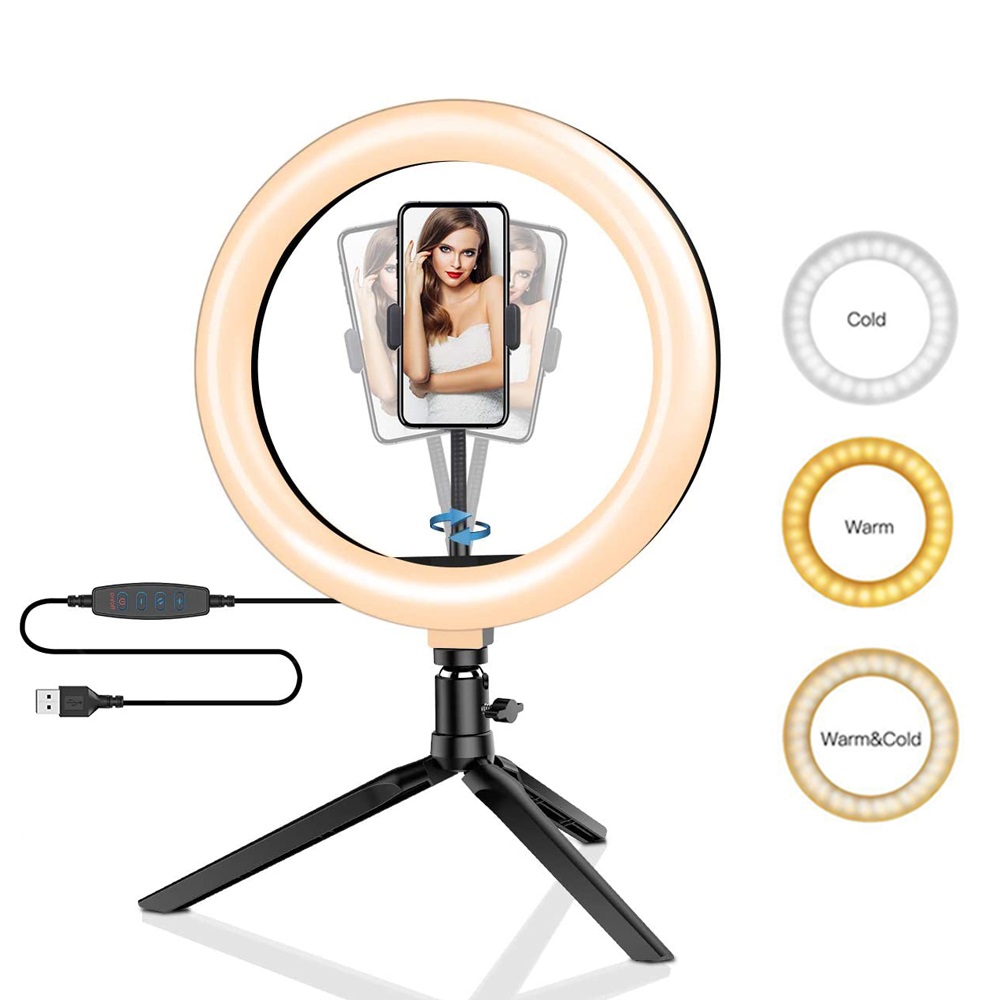 26cm 10 inch Led Ring Selfie L - Photography Umbrella Lighting Kit 评论和价格