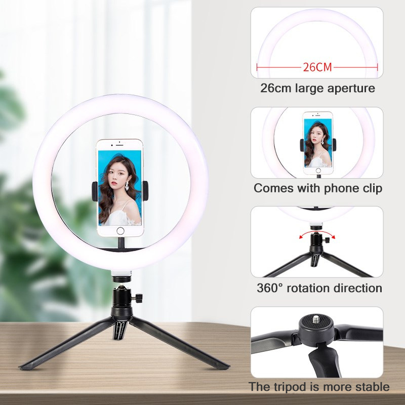 26cm 10 inch Led Ring Selfie L - Photography Umbrella Lighting Kit 评论和价格