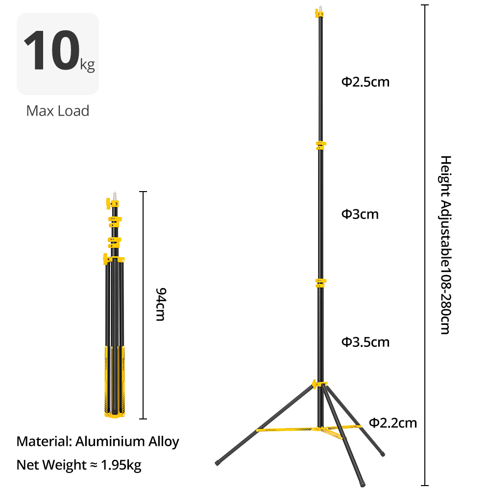 AMBITFUL GM280Y 280cm Professi - Photography Lighting For Products 评论和价格