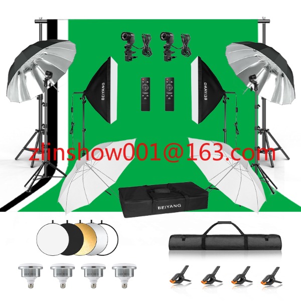 Photo Studio Equipment 2.6*3m/ - Photography Umbrella Lighting Kit 评论和价格