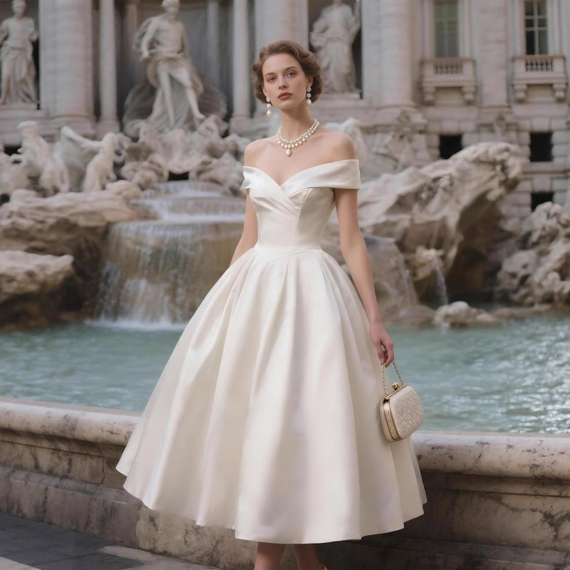 White off-shoulder strapless l - Photography Lighting Style 评论和价格