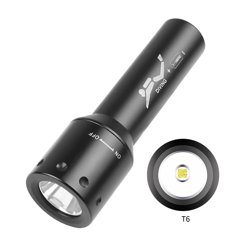 New T6 LED Diving Torch Long-R - Photography With Lighting 评论和价格