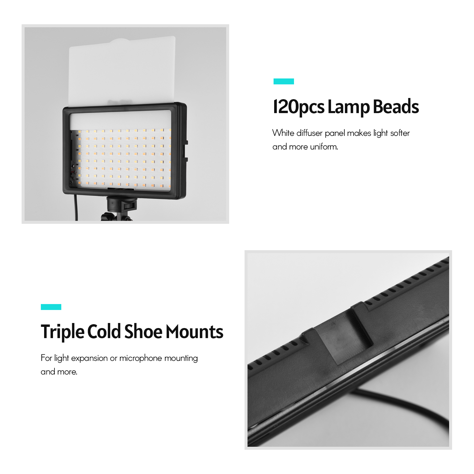 Andoer 2pcs LED Video Light Ki - Photography Umbrella Lighting Kit 评论和价格