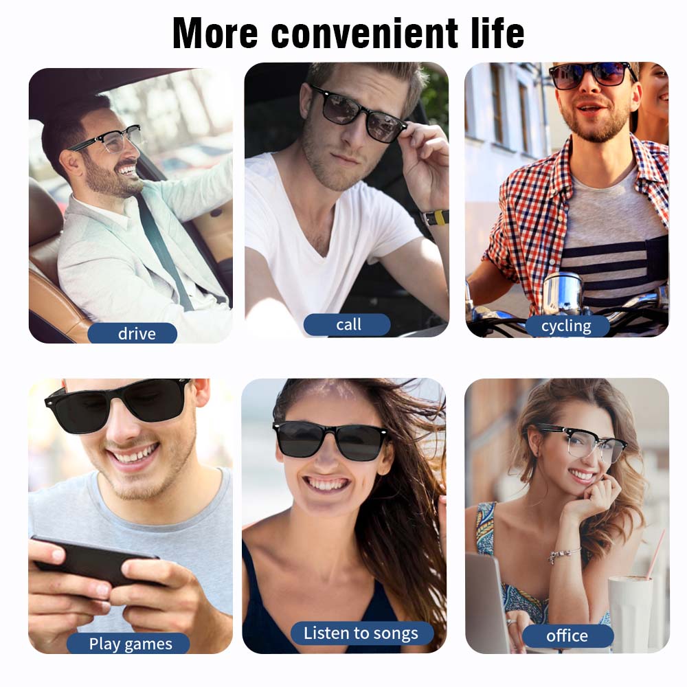 SENBONO E13 Smart Glasses:Blue - Photography Lighting Gear 评论和价格
