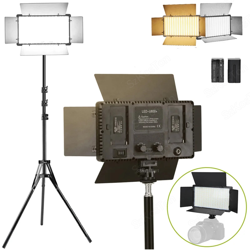U800 U600 LED Photo Studio Vid - Photography Umbrella Lighting Kit 评论和价格
